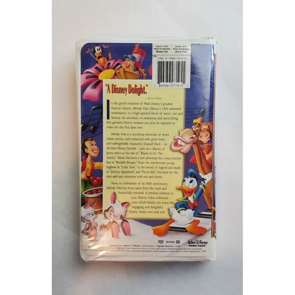 Melody Time 50th Anniversary VHS Tape - Walt Disney Masterpiece Collection - Picture 2 of 6